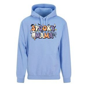 Spooky Mama Halloween Mom Ghost Witchy Costume Gift Unisex Surf Hoodie