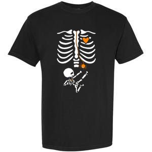 Skeleton Maternity Halloween Mom Costume Pregnancy Tees Xray Garment-Dyed Heavyweight T-Shirt