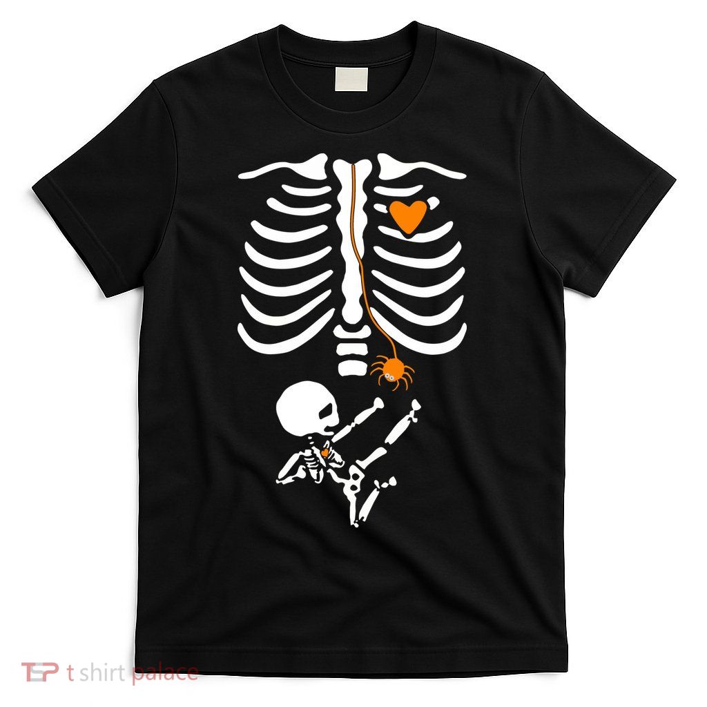 Skeleton Maternity Halloween Mom Costume Pregnancy Tees Xray T-Shirt