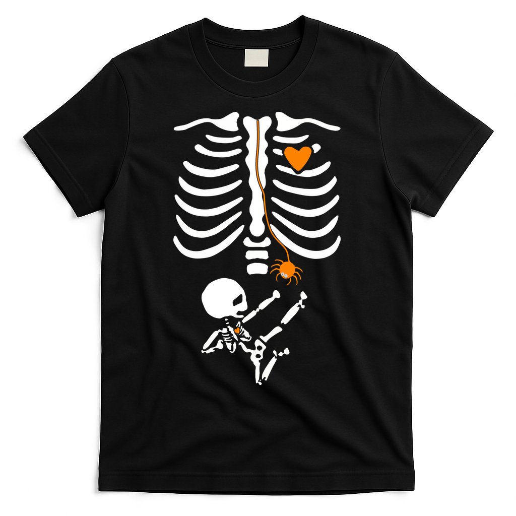 Skeleton Maternity Halloween Mom Costume Pregnancy Tees Xray T-Shirt