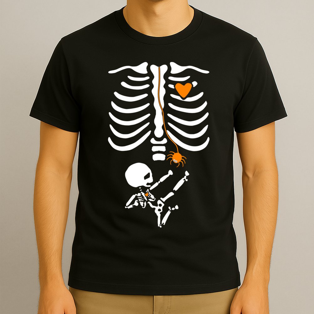 Skeleton Maternity Halloween Mom Costume Pregnancy Tees Xray T-Shirt
