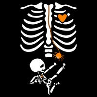 Skeleton Maternity Halloween Mom Costume Pregnancy Tees Xray T-Shirt