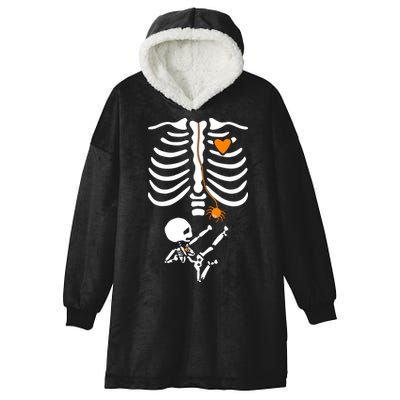 Skeleton Maternity Halloween Mom Costume Pregnancy Tees Xray Hooded Wearable Blanket