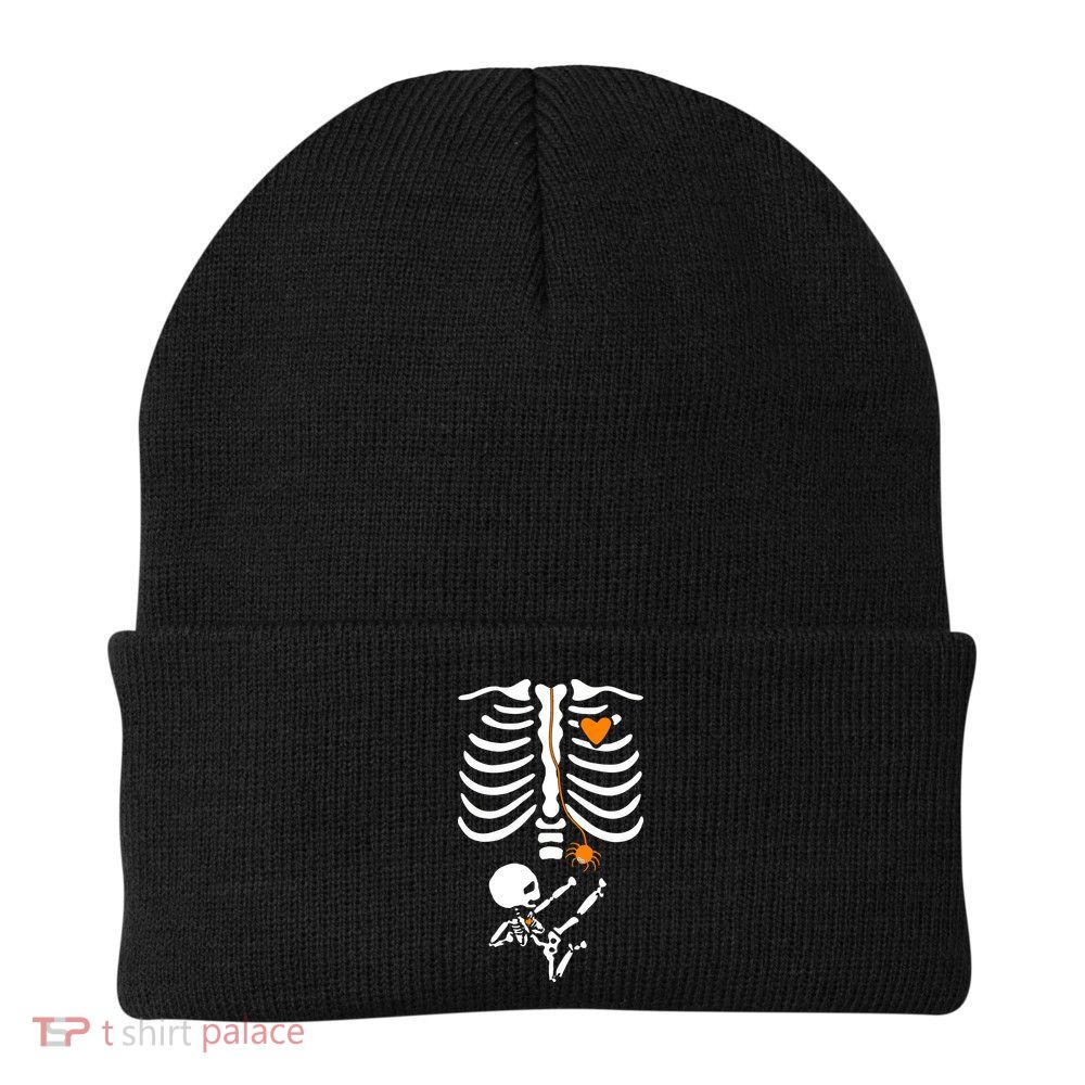 Skeleton Maternity Halloween Mom Costume Pregnancy Tees Xray Beanie