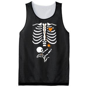 Skeleton Maternity Halloween Mom Costume Pregnancy Tees Xray Mesh Reversible Basketball Jersey Tank