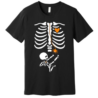 Skeleton Maternity Halloween Mom Costume Pregnancy Tees Xray Premium T-Shirt