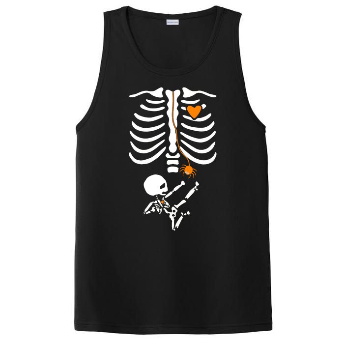 Skeleton Maternity Halloween Mom Costume Pregnancy Tees Xray PosiCharge Competitor Tank