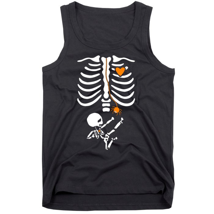 Skeleton Maternity Halloween Mom Costume Pregnancy Tees Xray Tank Top