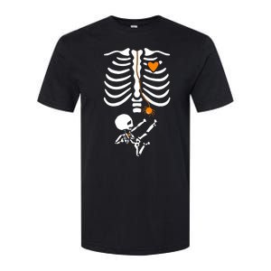 Skeleton Maternity Halloween Mom Costume Pregnancy Tees Xray Softstyle CVC T-Shirt