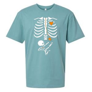 Skeleton Maternity Halloween Mom Costume Pregnancy Tees Xray Sueded Cloud Jersey T-Shirt