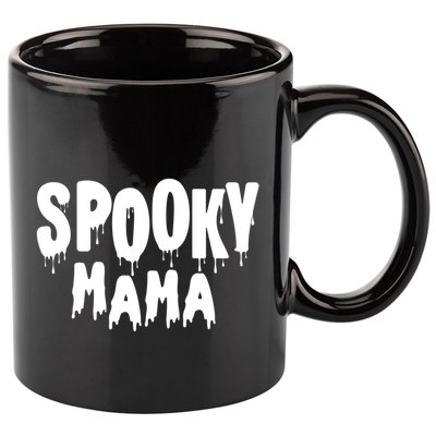 Spooky Mama Halloween Funny Gift Cute Gift 11oz C Handle Ceramic Mug
