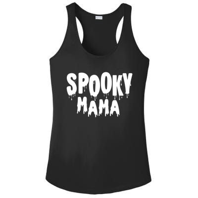 Spooky Mama Halloween Funny Gift Cute Gift Ladies PosiCharge Competitor Racerback Tank