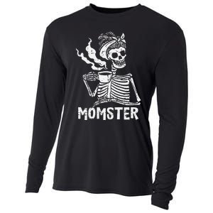 Spooky Momster Hilarious Halloween Coffee Mug for Moms Cooling Performance Long Sleeve Crew