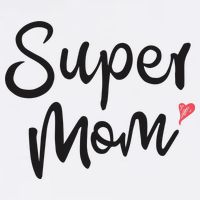 Super Mom Heart Cute Mother's Day Bucket Hat