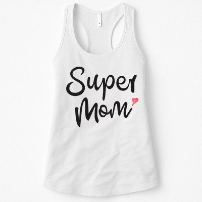 Super Mom Heart Cute Mother's Day Womens Tank Top