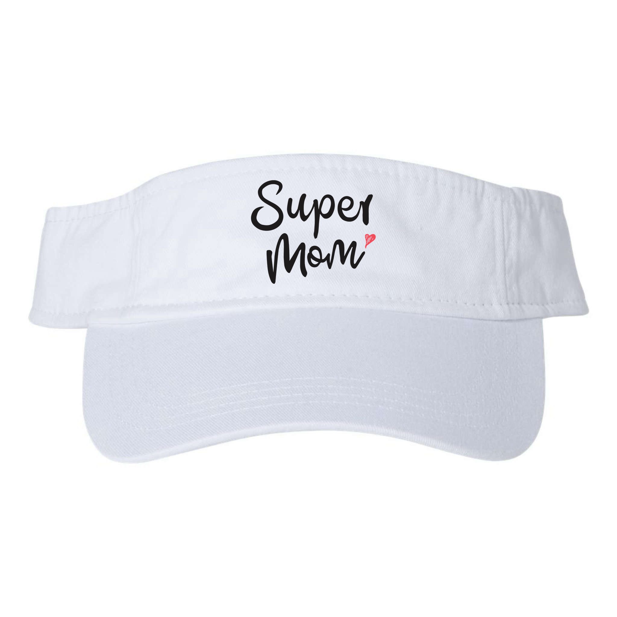 Super Mom Heart Cute Mother's Day Visor