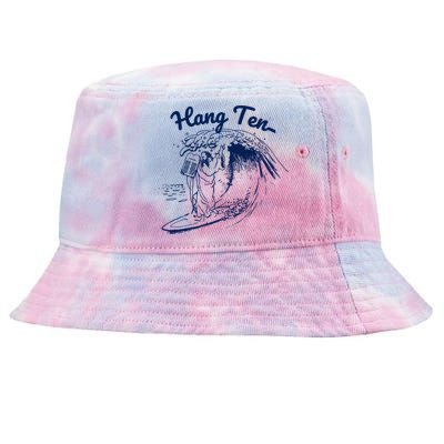 Surfing Moses Hang Ten Surfer Surfing Lover Gifts Tie-Dyed Bucket Hat