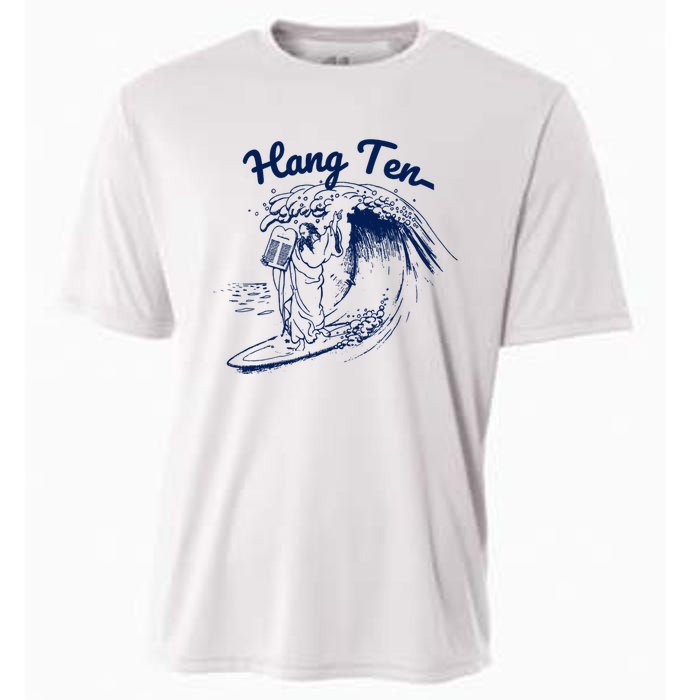 Surfing Moses Hang Ten Surfer Surfing Lover Gifts Cooling Performance Crew T-Shirt