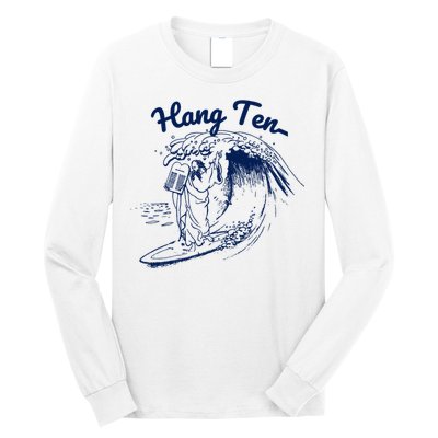 Surfing Moses Hang Ten Surfer Surfing Lover Gifts Long Sleeve Shirt