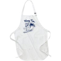 Surfing Moses Hang Ten Surfer Surfing Lover Gifts Full-Length Apron With Pockets