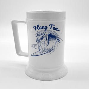 Surfing Moses Hang Ten Surfer Surfing Lover Gifts Beer Stein