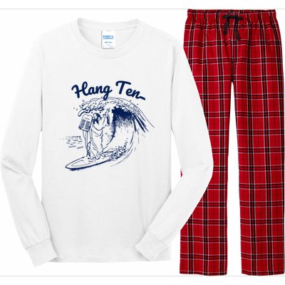 Surfing Moses Hang Ten Surfer Surfing Lover Gifts Long Sleeve Pajama Set