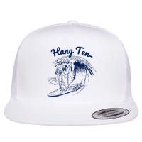 Surfing Moses Hang Ten Surfer Surfing Lover Gifts Flat Bill Trucker Hat