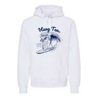 Surfing Moses Hang Ten Surfer Surfing Lover Gifts Premium Hoodie