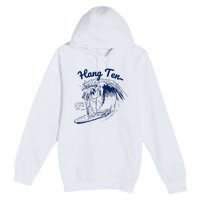 Surfing Moses Hang Ten Surfer Surfing Lover Gifts Premium Pullover Hoodie