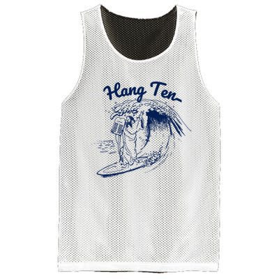 Surfing Moses Hang Ten Surfer Surfing Lover Gifts Mesh Reversible Basketball Jersey Tank