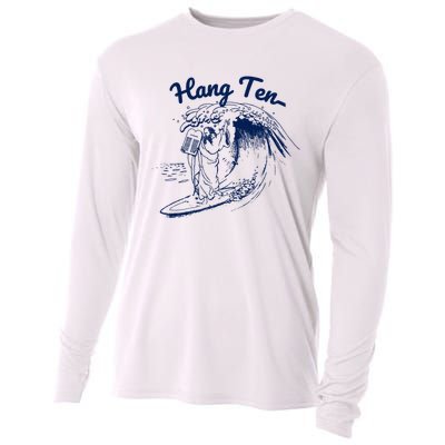 Surfing Moses Hang Ten Surfer Surfing Lover Gifts Cooling Performance Long Sleeve Crew