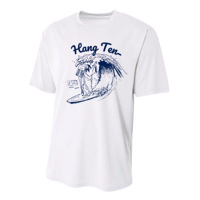 Surfing Moses Hang Ten Surfer Surfing Lover Gifts Performance Sprint T-Shirt