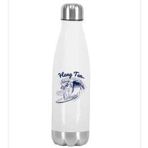 Surfing Moses Hang Ten Surfer Surfing Lover Gifts Stainless Steel Insulated Water Bottle