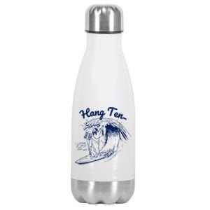 Surfing Moses Hang Ten Surfer Surfing Lover Gifts Stainless Steel Insulated Water Bottle