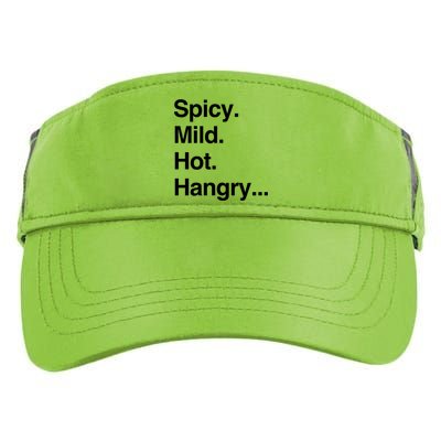 Spicy Mild Hot Hangry Cute Funny Gift Adult Drive Performance Visor