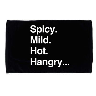 Spicy Mild Hot Hangry Cute Funny Gift Microfiber Hand Towel