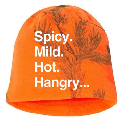 Spicy Mild Hot Hangry Cute Funny Gift Kati - Camo Knit Beanie