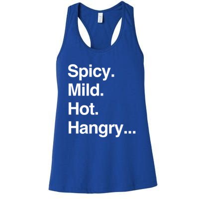 Spicy Mild Hot Hangry Cute Funny Gift Women's Racerback Tank