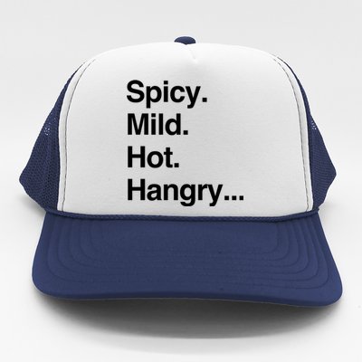 Spicy Mild Hot Hangry Cute Funny Gift Trucker Hat