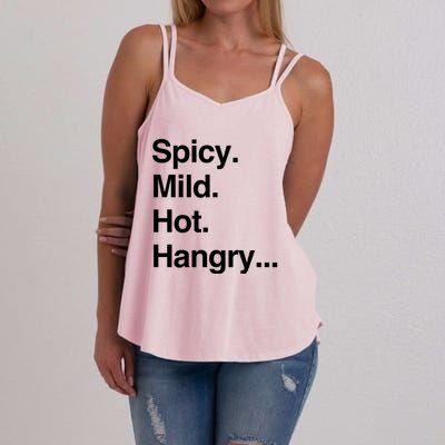 Spicy Mild Hot Hangry Cute Funny Gift Women's Strappy Tank