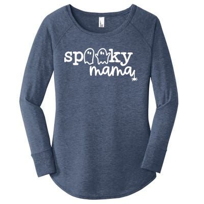 Spooky Mama Halloween Gift Funny Gift Women's Perfect Tri Tunic Long Sleeve Shirt