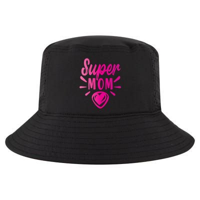 Super Mom Heart Gift Cool Comfort Performance Bucket Hat