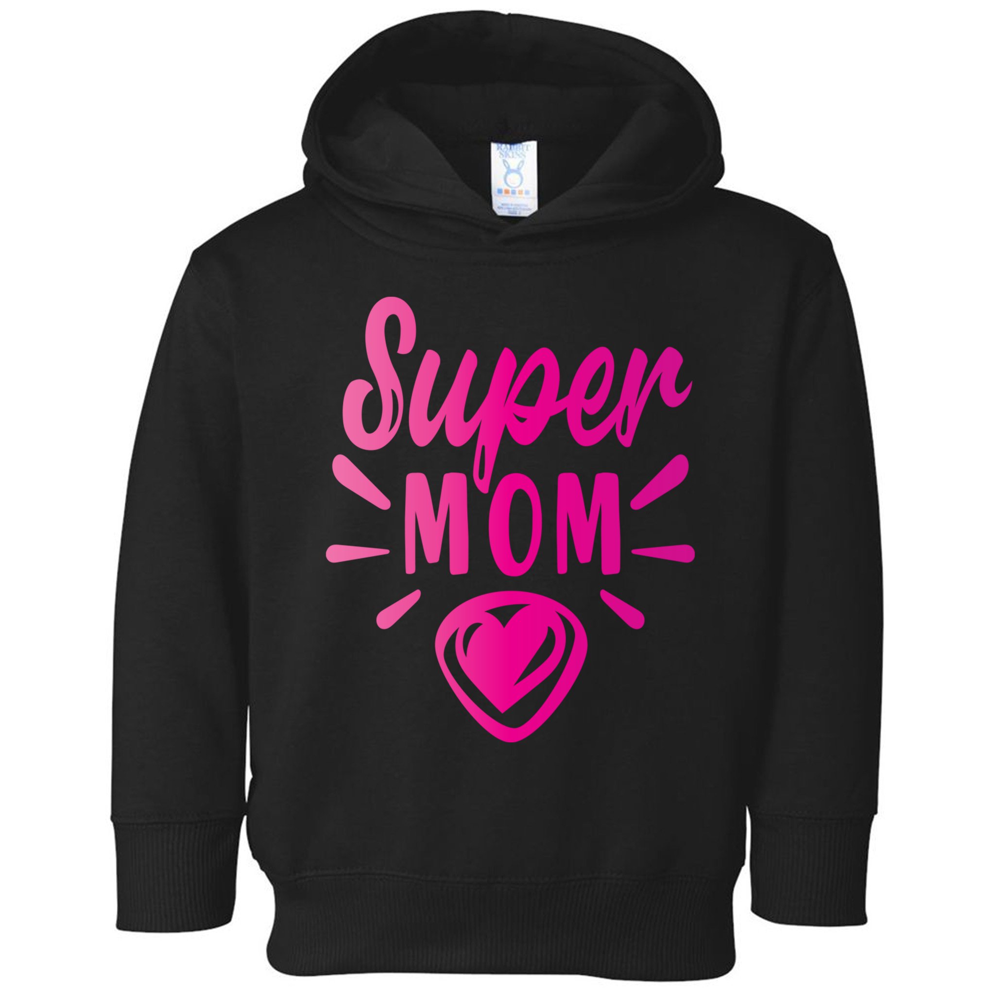Super Mom Heart Gift Toddler Hoodie