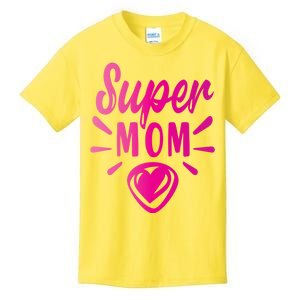 Super Mom Heart Gift Kids T-Shirt