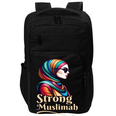 Strong Muslimah Hijab Muslim Woman Girl Islamic Religious Impact Tech Backpack