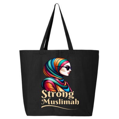 Strong Muslimah Hijab Muslim Woman Girl Islamic Religious 25L Jumbo Tote