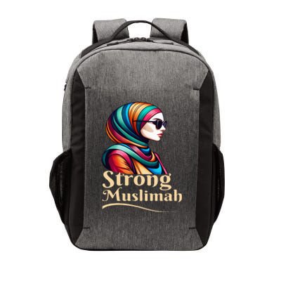 Strong Muslimah Hijab Muslim Woman Girl Islamic Religious Vector Backpack