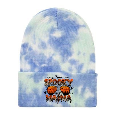 Spooky Mama Halloween Vacation Tie Dye 12in Knit Beanie