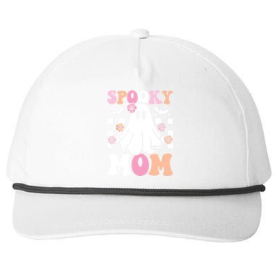 Spooky Mom Halloween Ghost Costume Retro Groovy Snapback Five-Panel Rope Hat