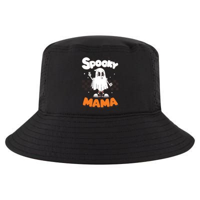 Spooky Mama Halloween Ghost Costume Retro Groovy Gift Cool Comfort Performance Bucket Hat